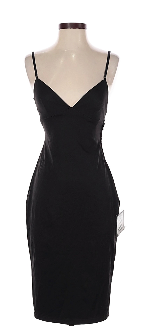 SENI + CADE | womens sexy simple slip dress | with cross back | LARGE